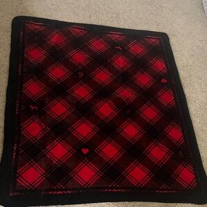 VS Pink Red and Black Plaid Blanket